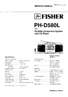 Fisher PHD-580-L - Service Manual 